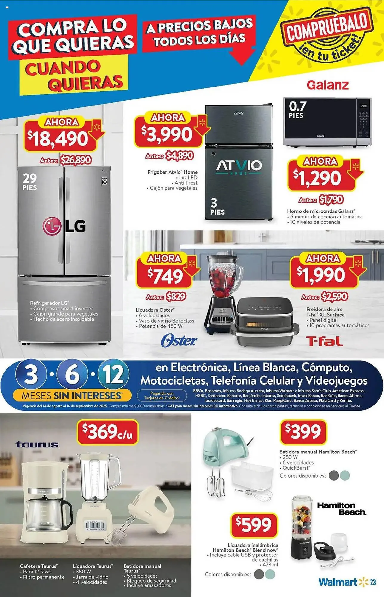 Catálogo de Catálogo Walmart 14 de agosto al 17 de septiembre 2025 - Pagina 23