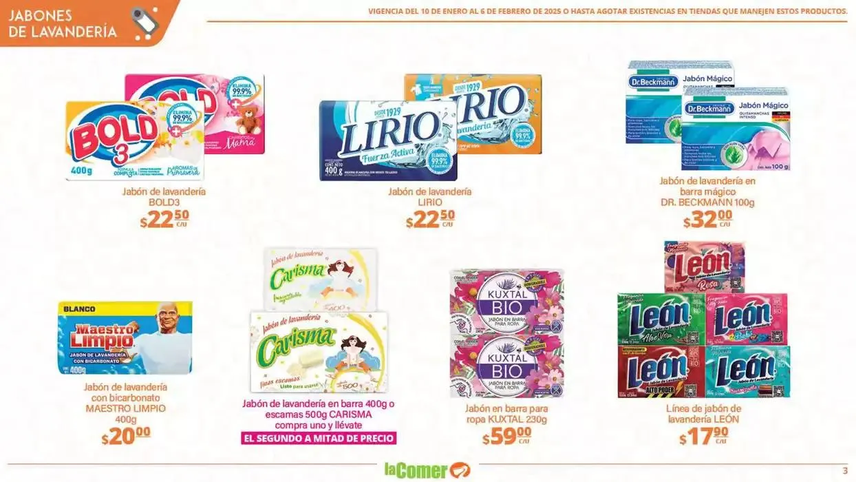 Catálogo de LIMPIA , Desinfecta, organiza, AHORRA 10 de enero al 6 de febrero 2025 - Pagina 3