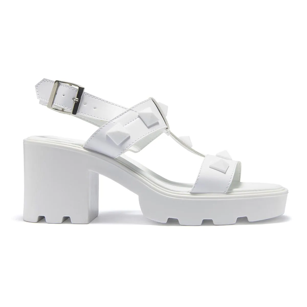 SANDALIA TACÓN BAJO CAPA DE OZONO PARA MUJER ESTILO 634902 BLANCO