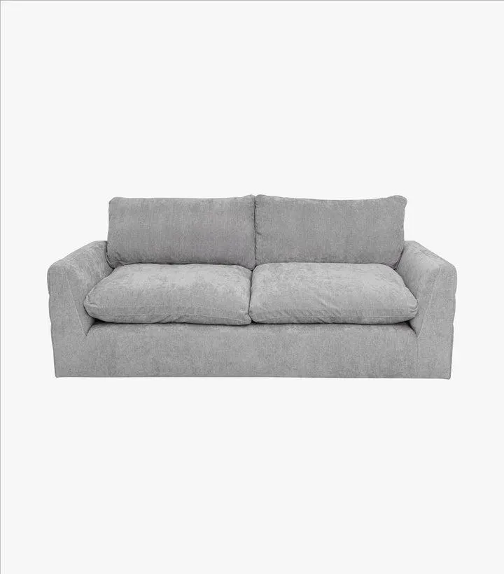Love Seat Grorud de tela color gris