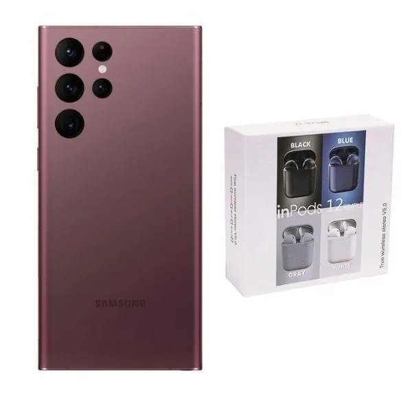 Galaxy S22 Ultra Reacondicionado + Audífonos Genéricos