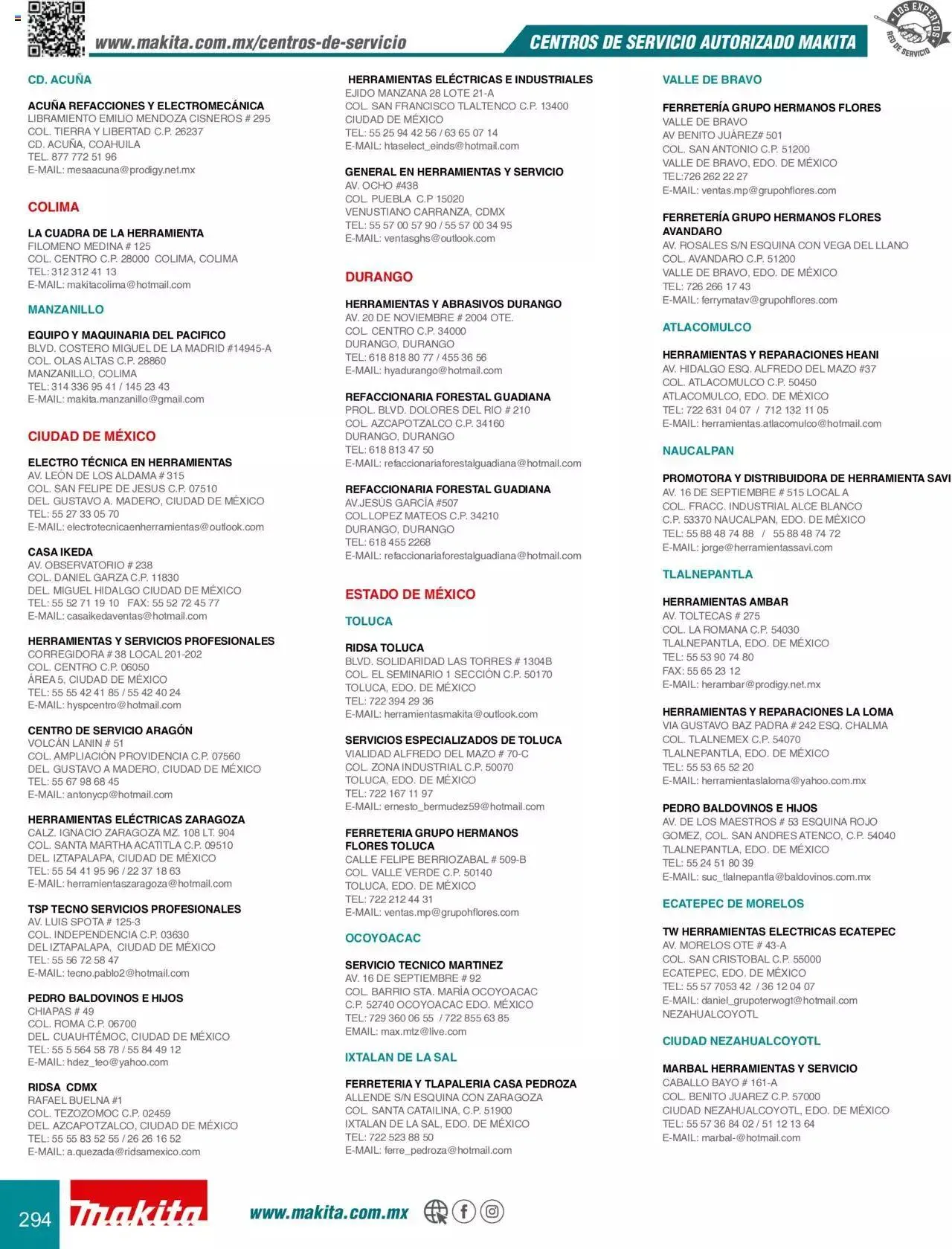 Catálogo de Makita Ofertas Accesorios 5 de septiembre al 31 de diciembre 2023 - Pagina 294