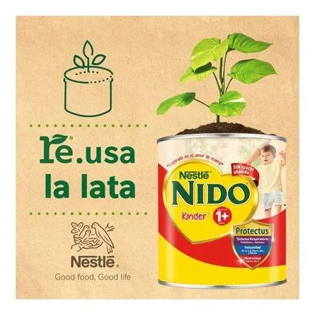 Alimento para Niños de Corta Edad NidoKinder&nbsp;1+ lata de 1.4kg + lata de 360g