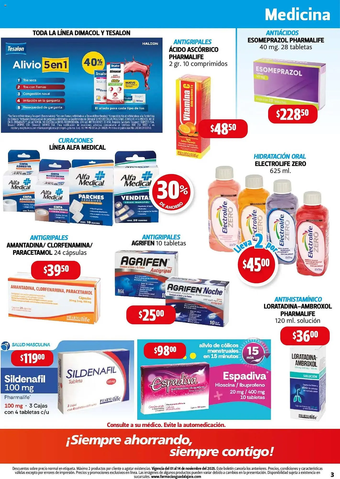 Catálogo de Folleto Farmacias Guadalajara 1 de noviembre al 14 de noviembre 2025 - Pagina 3
