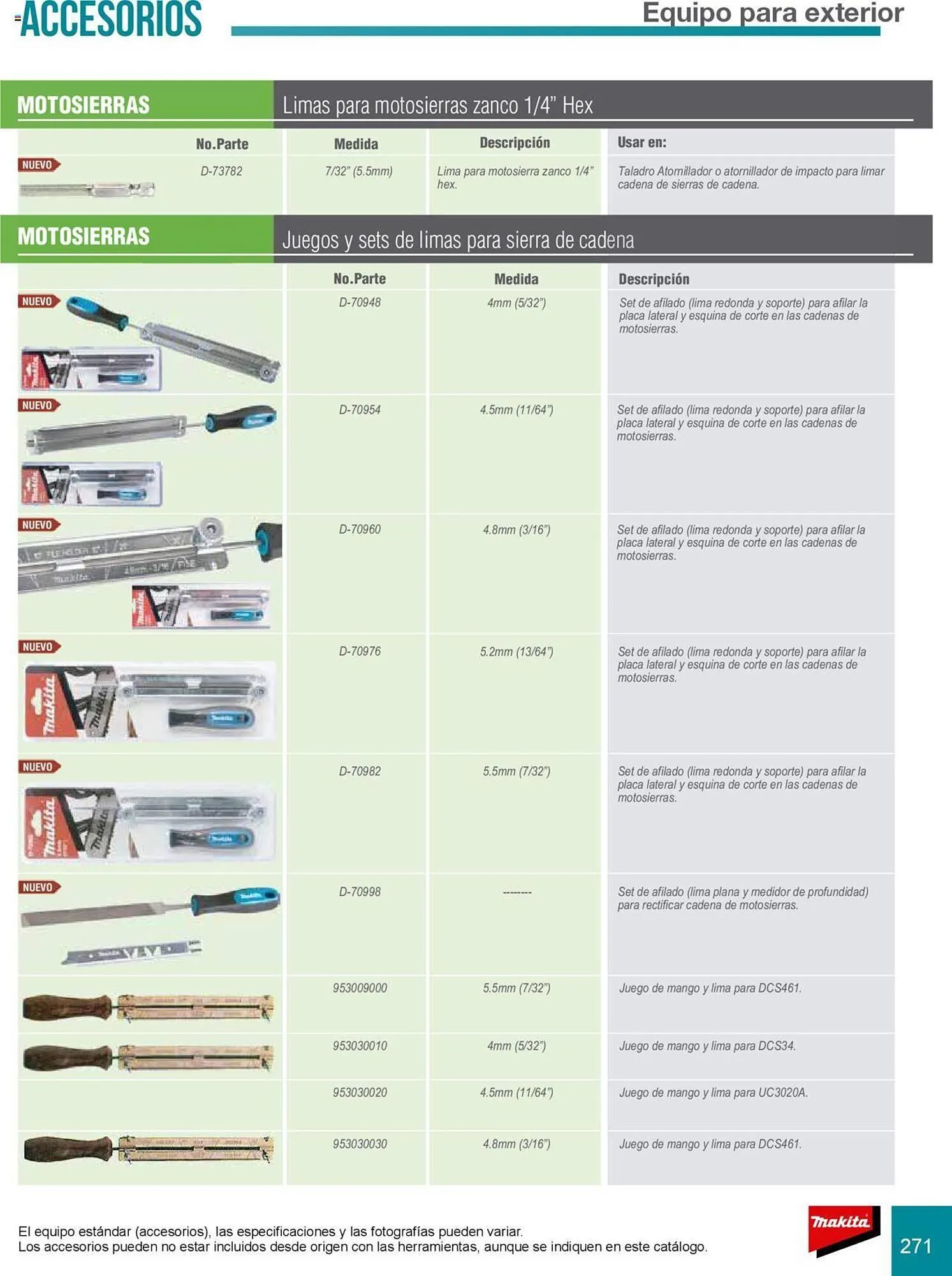 Catálogo de Catálogo Makita 8 de julio al 31 de diciembre 2025 - Pagina 271
