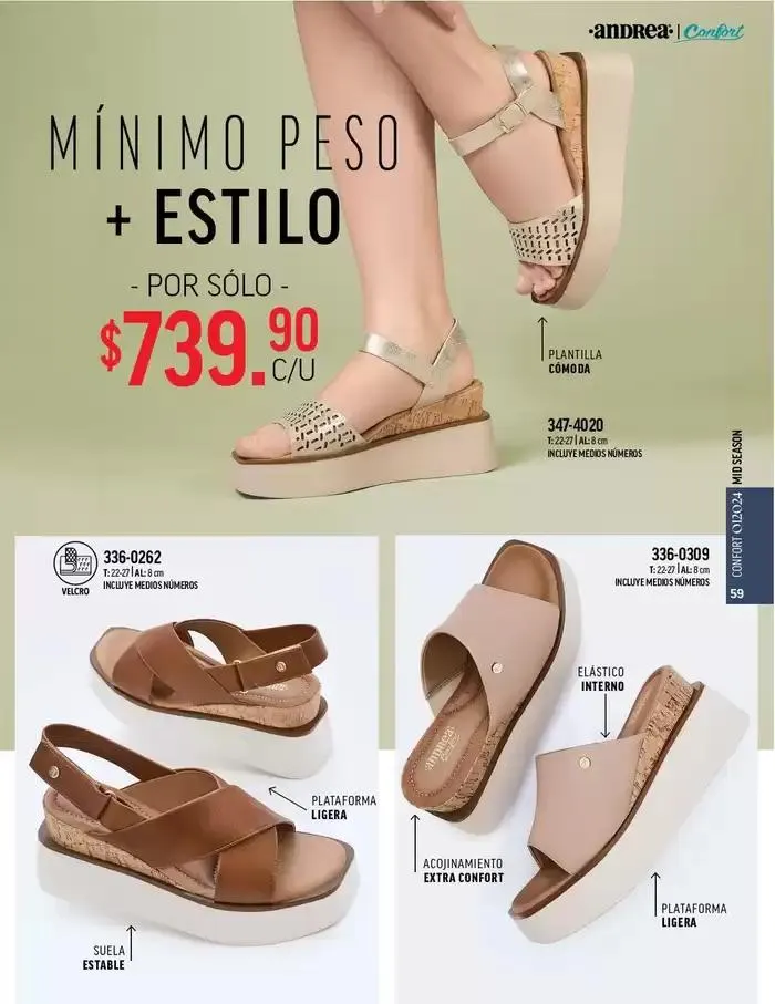 Catálogo de ANDREA - CALZADO CONFORT 26 de agosto al 25 de enero 2025 - Pagina 56