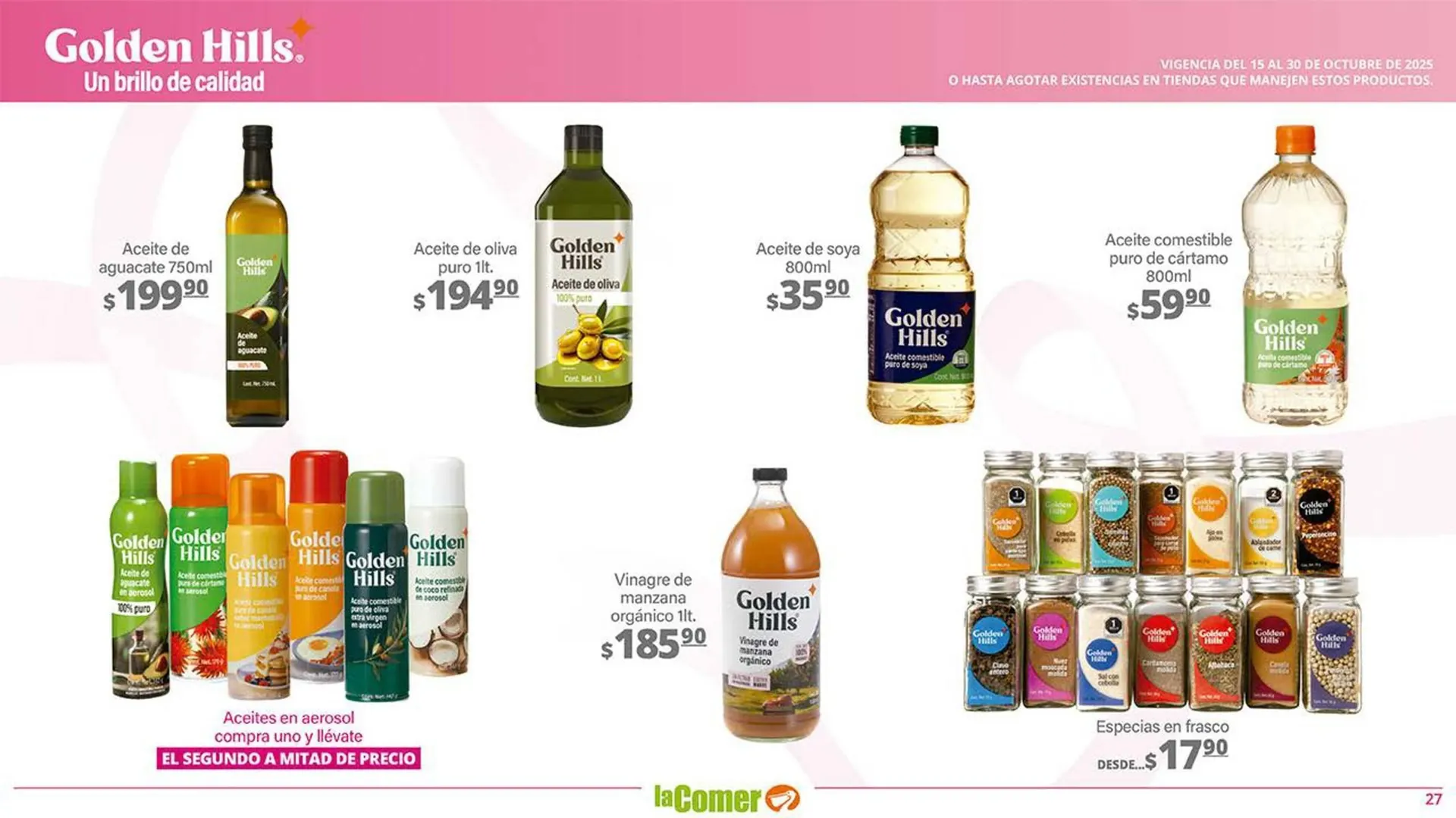 Catálogo de Folleto La Comer 15 de octubre al 30 de octubre 2025 - Pagina 27