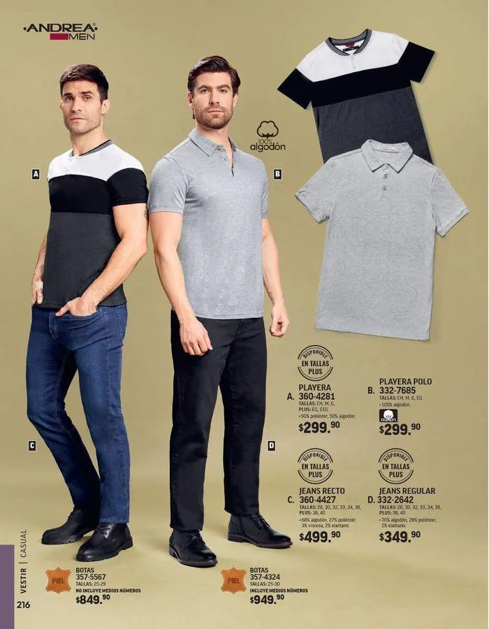 Catálogo de ANDREA - VESTIR CABALLERO 26 de agosto al 25 de enero 2025 - Pagina 28