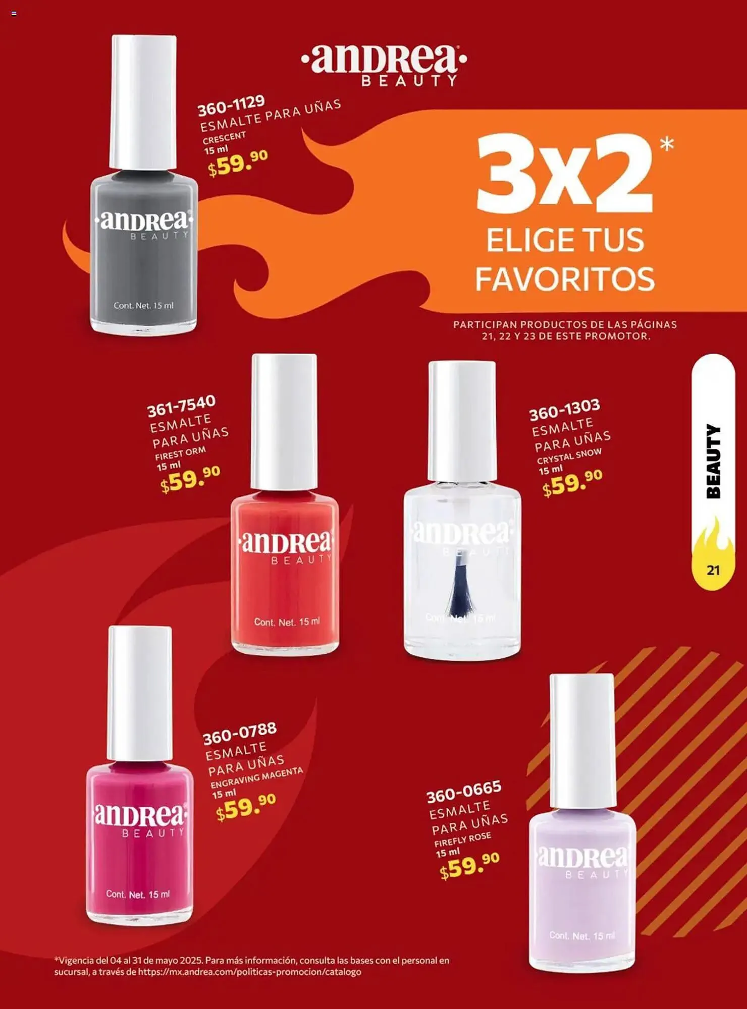 Catálogo de Catálogo Andrea 4 de mayo al 31 de mayo 2025 - Pagina 21