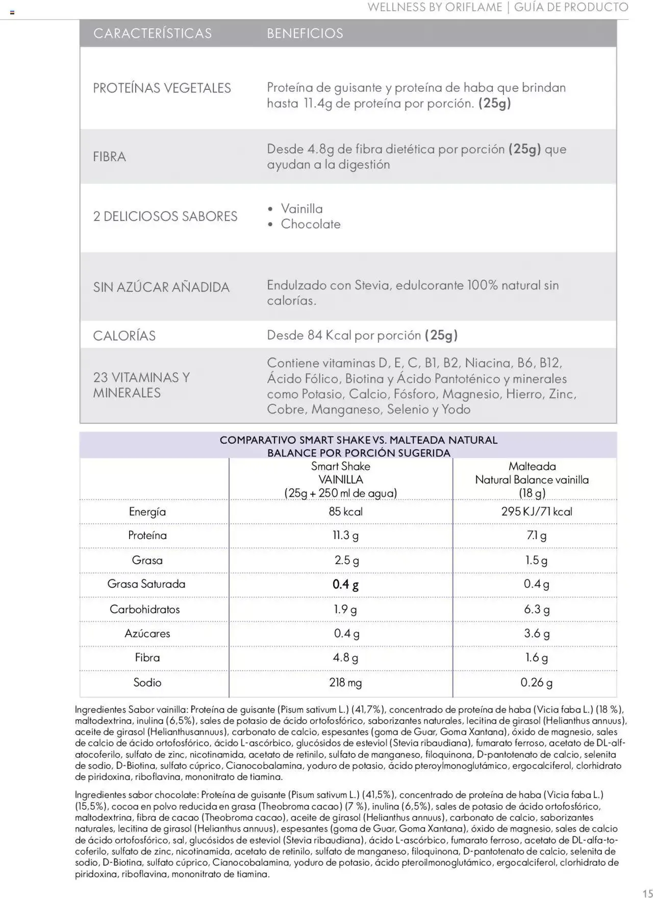 Catálogo de Oriflame - Guía de Producto Wellness 10 de noviembre al 31 de diciembre 2024 - Pagina 15