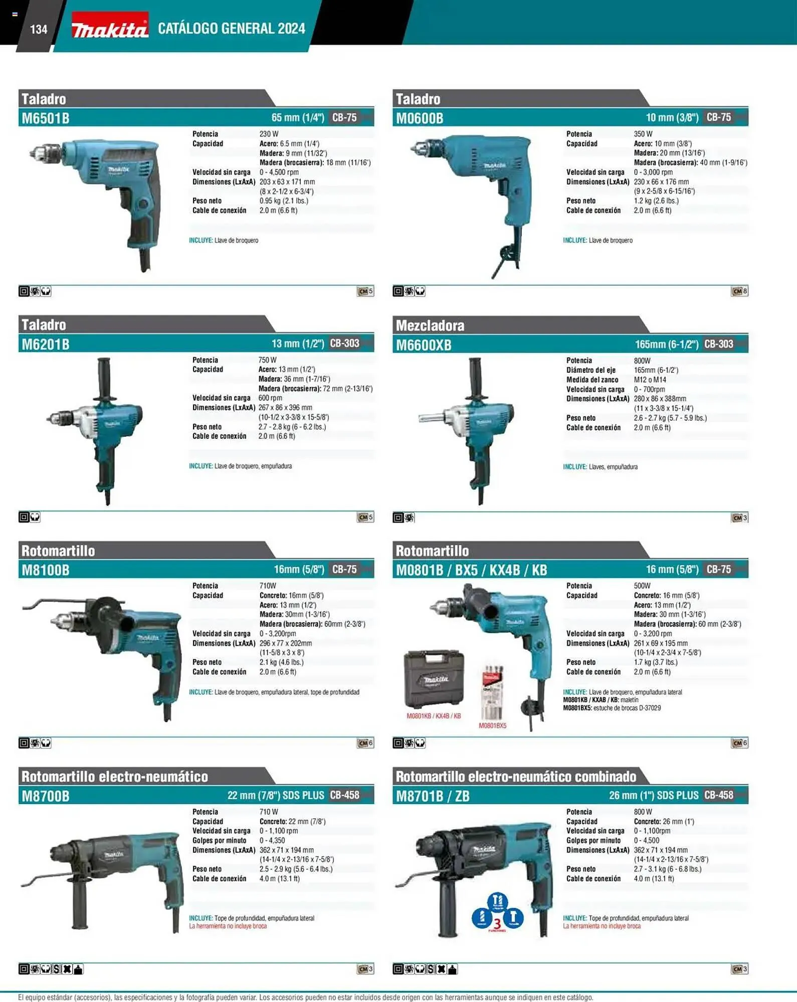 Catálogo de Catálogo Makita 4 de septiembre al 1 de julio 2026 - Pagina 134