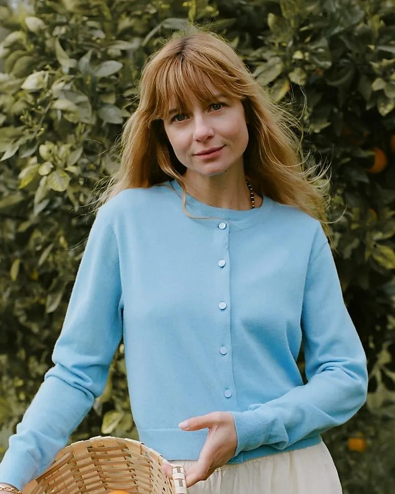 Featherweight cashmere cardigan