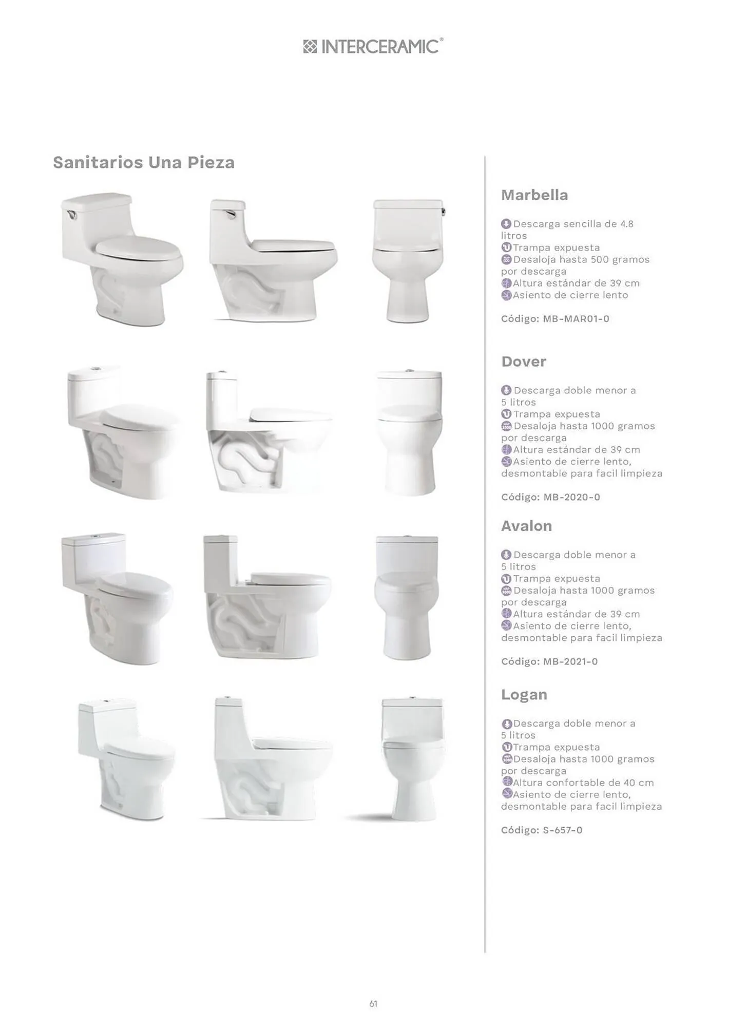 Catálogo de Catálogo Interceramic 3 de octubre al 3 de octubre 2026 - Pagina 61