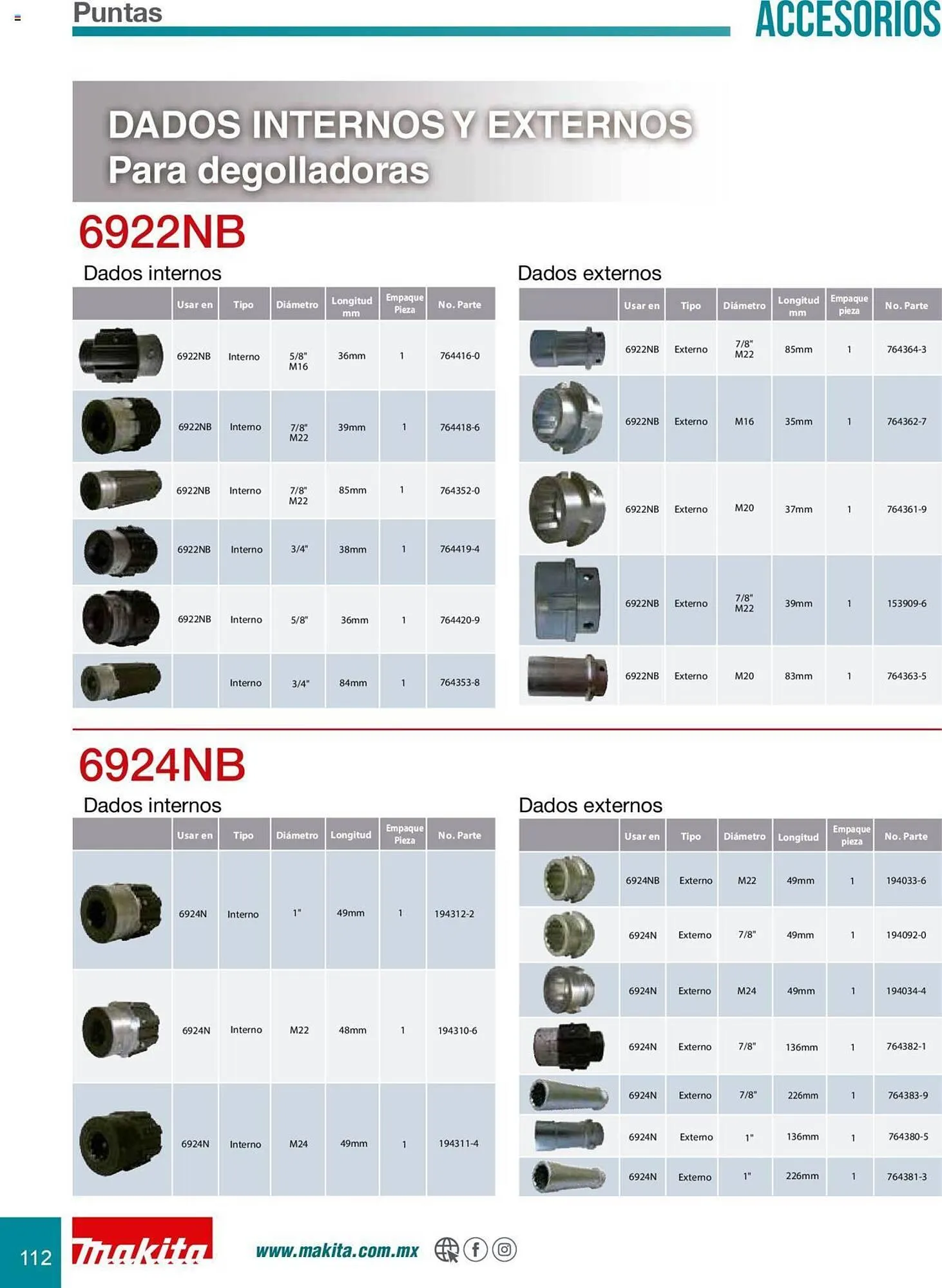 Catálogo de Catálogo Makita 8 de julio al 31 de diciembre 2025 - Pagina 112