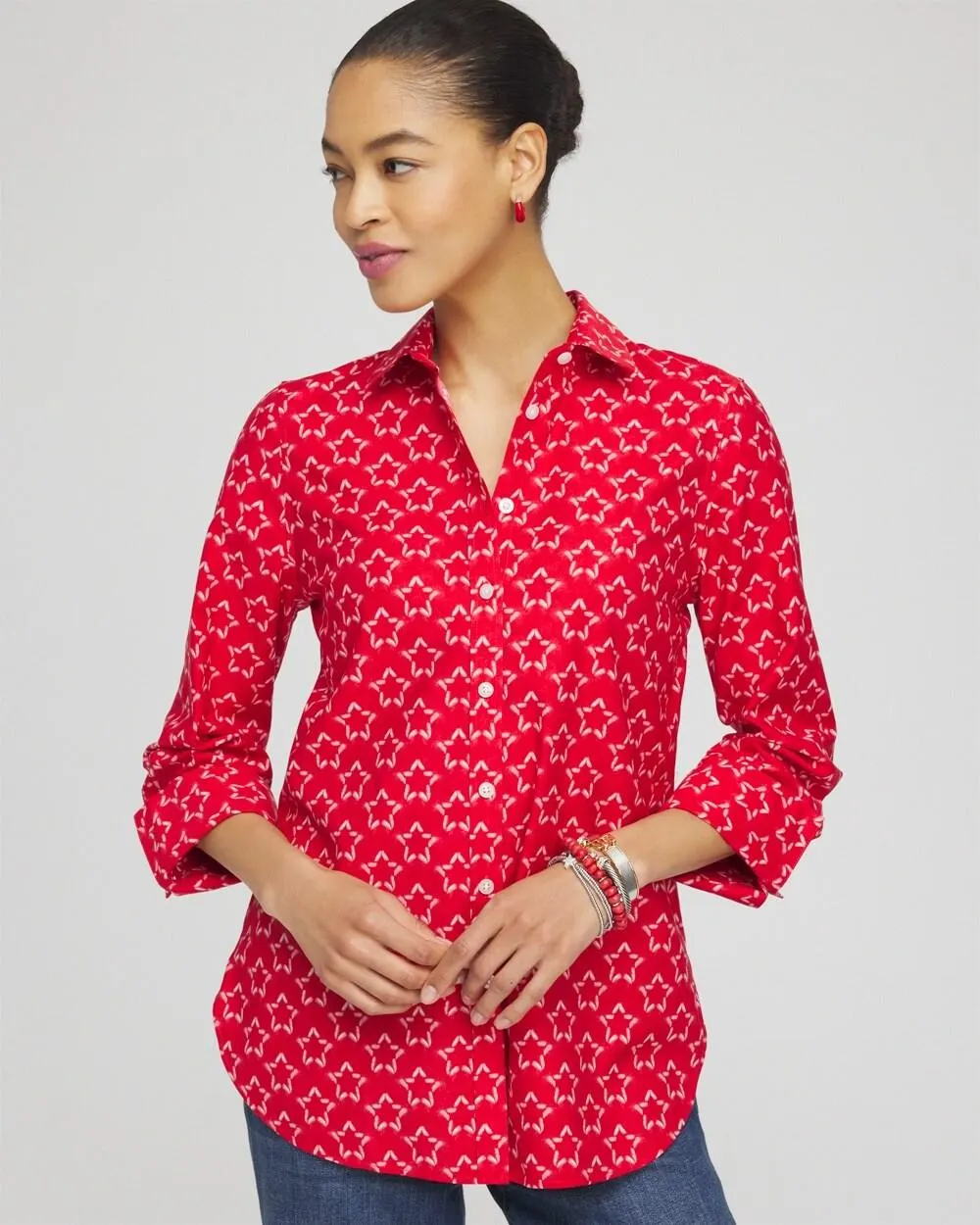 No Iron™ Stretch Stars Shirt
