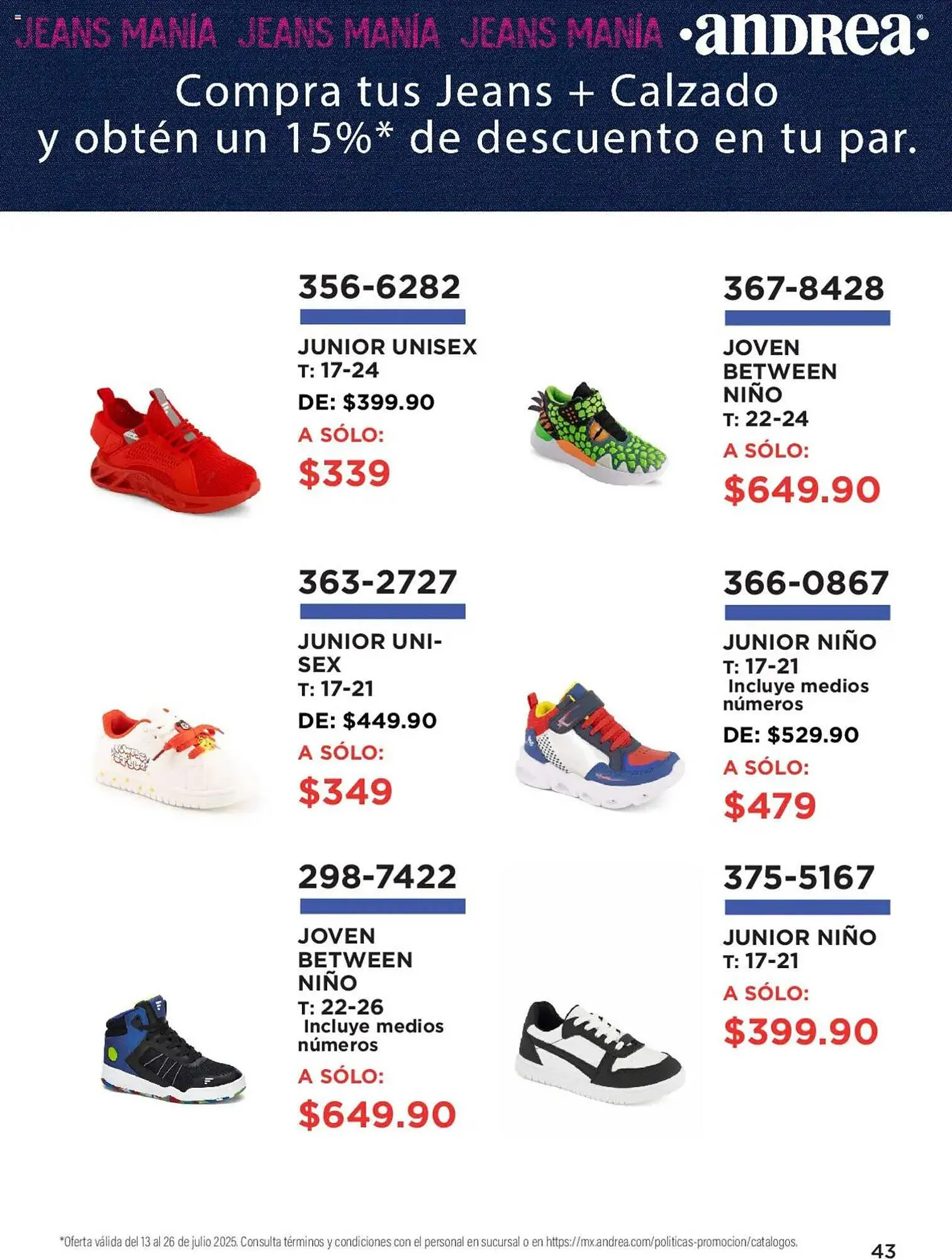 Catálogo de Catálogo Andrea 13 de julio al 27 de julio 2025 - Pagina 43