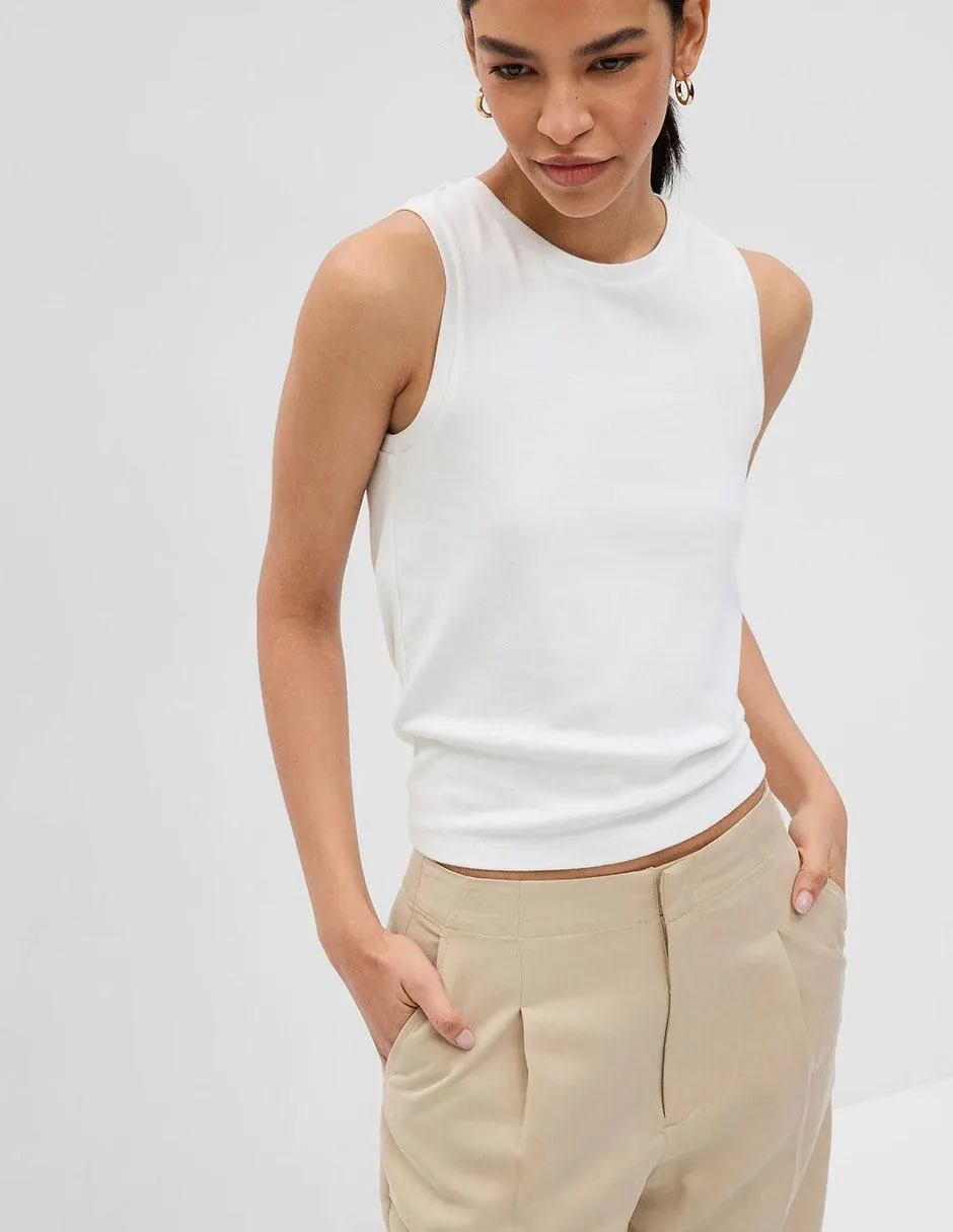 Playera cuello redondo para mujer