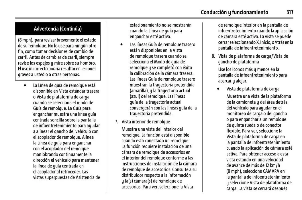 Catálogo de Cheyenne 2025 Manual del propietario 22 de enero al 31 de diciembre 2025 - Pagina 318