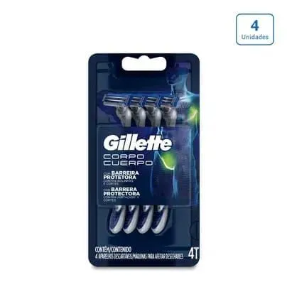 Máquina de afeitar Gillette Cuerpo x 4 uds