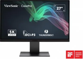 Monitor ViewSonic VP2788-5K LED 27", 5120x2880 5K Ultra HD, 75Hz, HDMI/DisplayPort, Bocinas Integradas, Negro