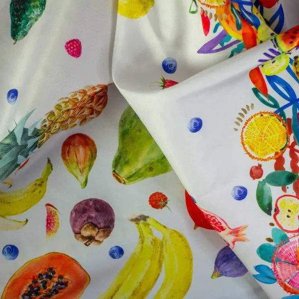 Digital Canasta Estampado Mantel Frutas