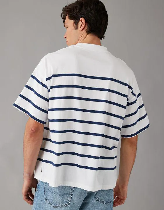 AE T-shirt Extragrande Rayada