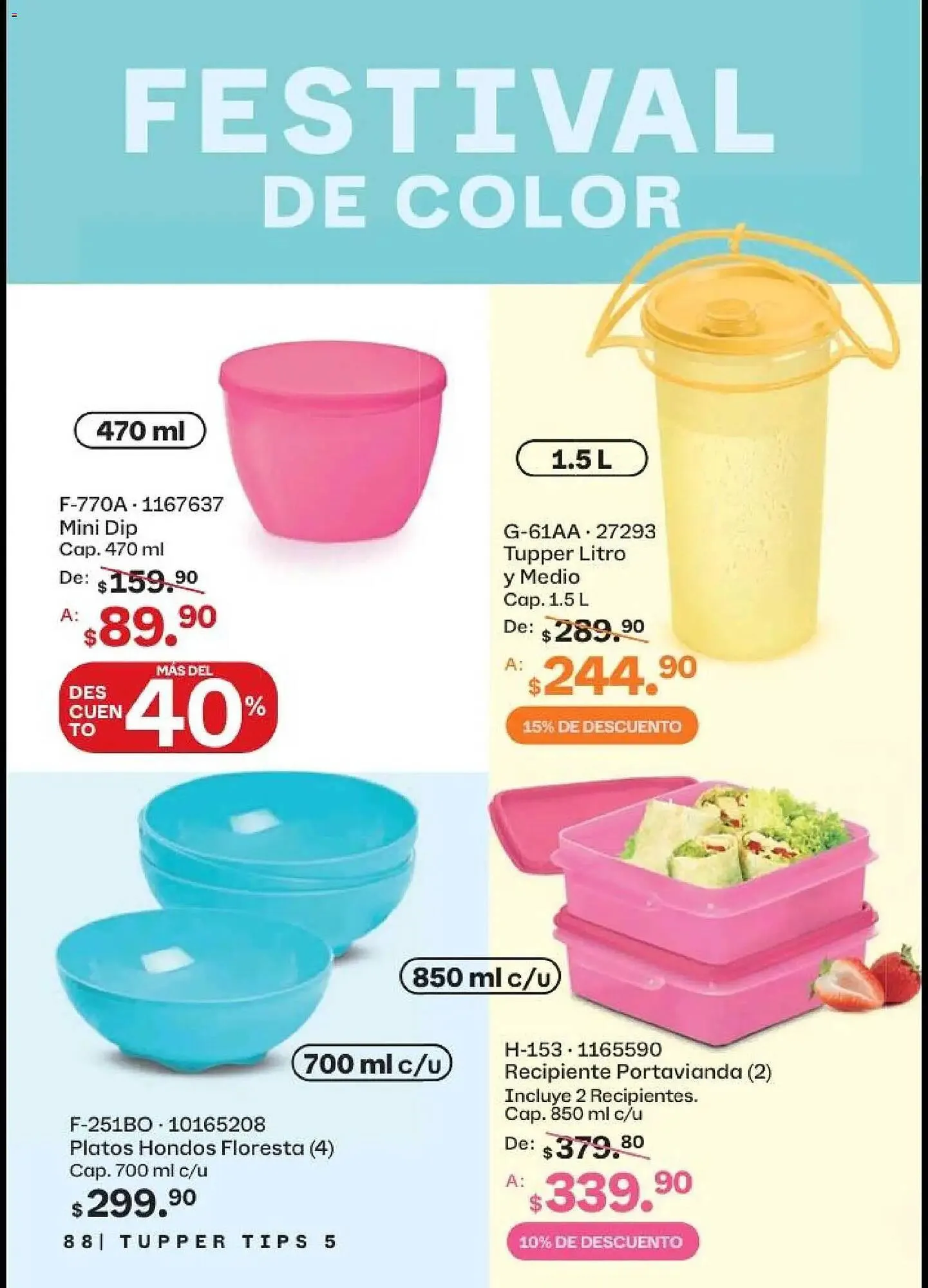 Catálogo de Catálogo Tupperware 20 de abril al 17 de mayo 2026 - Pagina 88