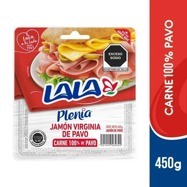 Jamón de pavo Lala Plenia virginia 450 g