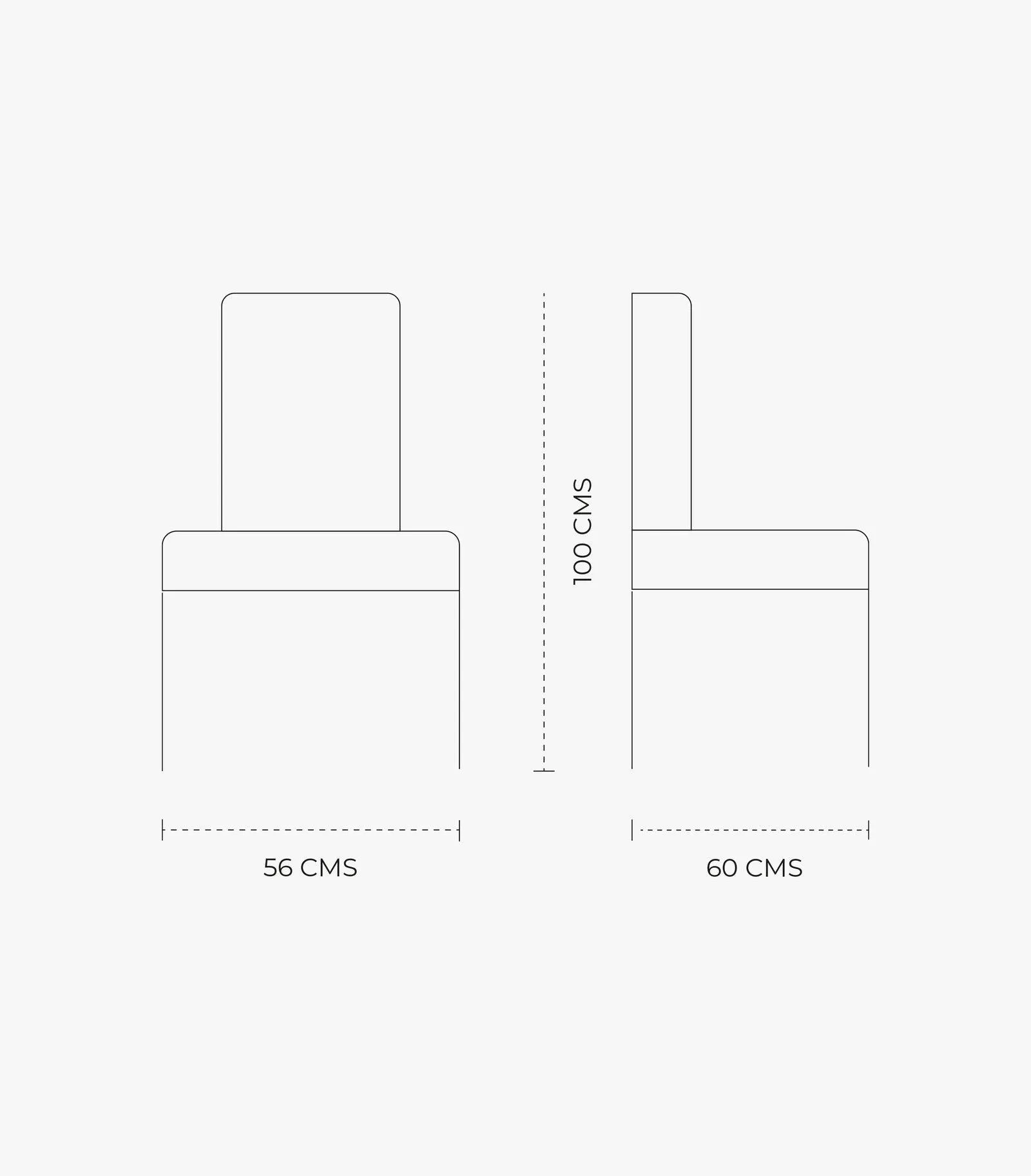 Silla de madera Neroli color café