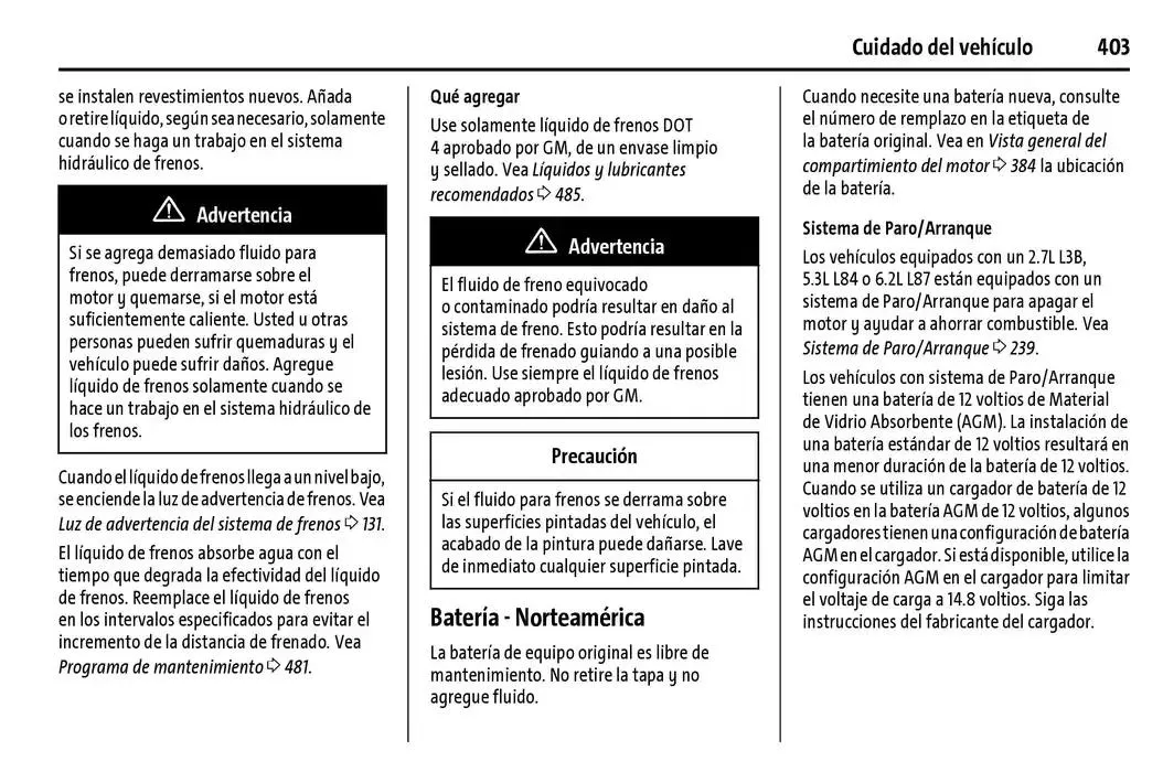 Catálogo de Cheyenne 2025 Manual del propietario 22 de enero al 31 de diciembre 2025 - Pagina 404