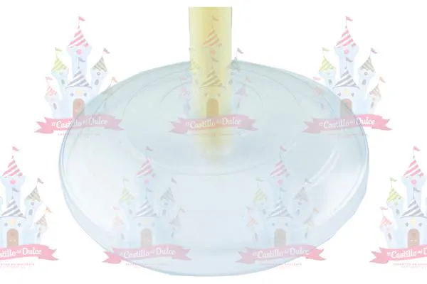 BASE P/PALETA PLASTICO TRANSP. REDONDO