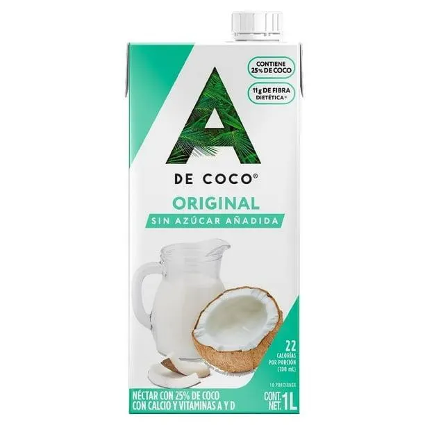 Néctar de coco A de Coco original sin azucar 1 l