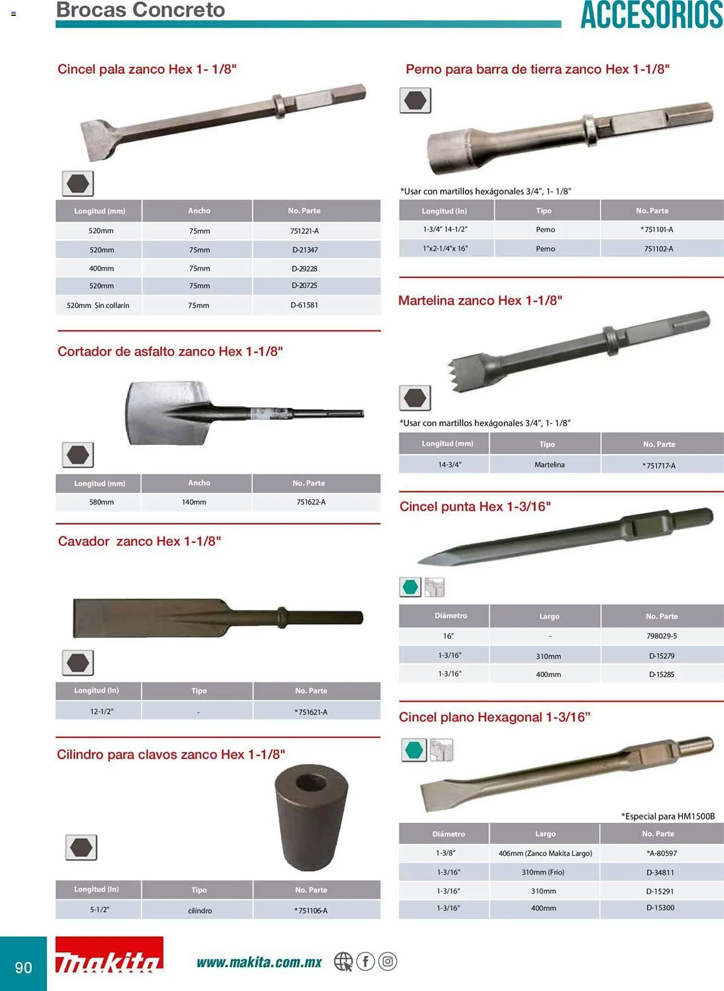 Catálogo de Catálogo Makita 8 de julio al 31 de diciembre 2025 - Pagina 90