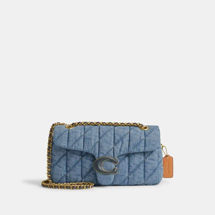 Bolsa Shoulder Bag Quilted Tabby 26 Denim