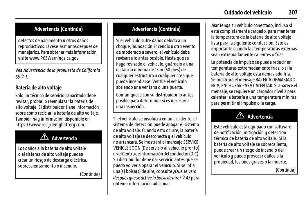 Catálogo de BrightDrop 400 Y BrightDrop 600 Manual del propietario 22 de enero al 31 de diciembre 2025 - Pagina 208