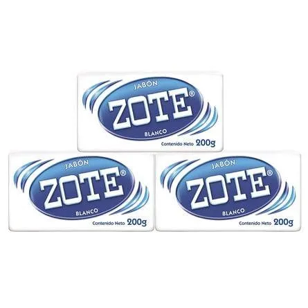 Jabón Barra Zote Blanco 3 Pack