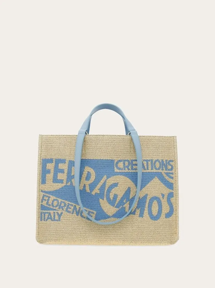 Bolso tote con logo (M)