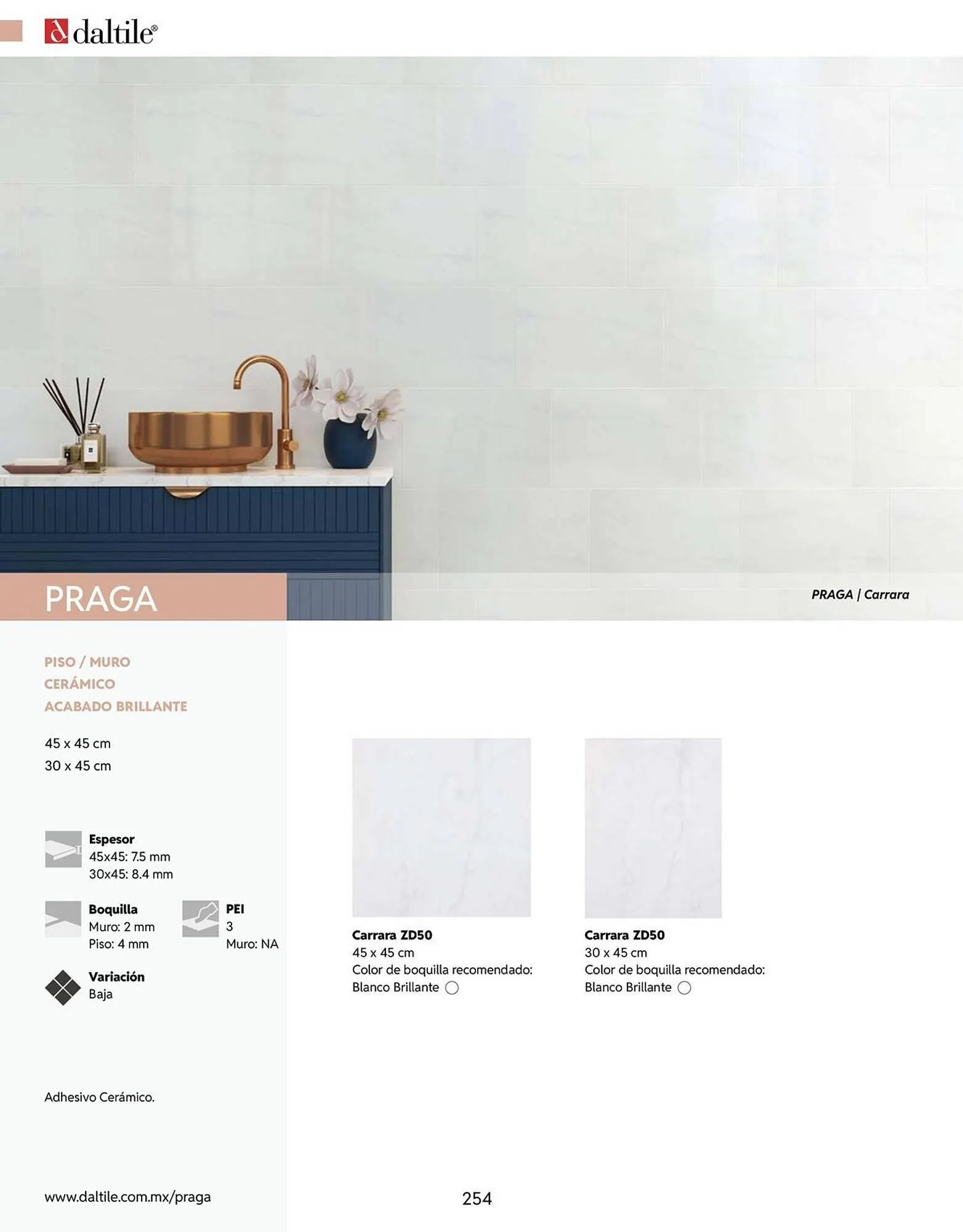 Catálogo de Catálogo Daltile 13 de enero al 31 de diciembre 2026 - Pagina 254