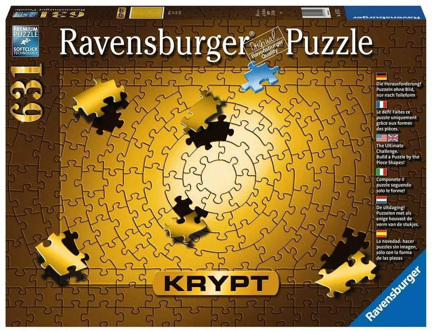 Todo Dorado Rompecabezas De 631 Piezas Ravensburger