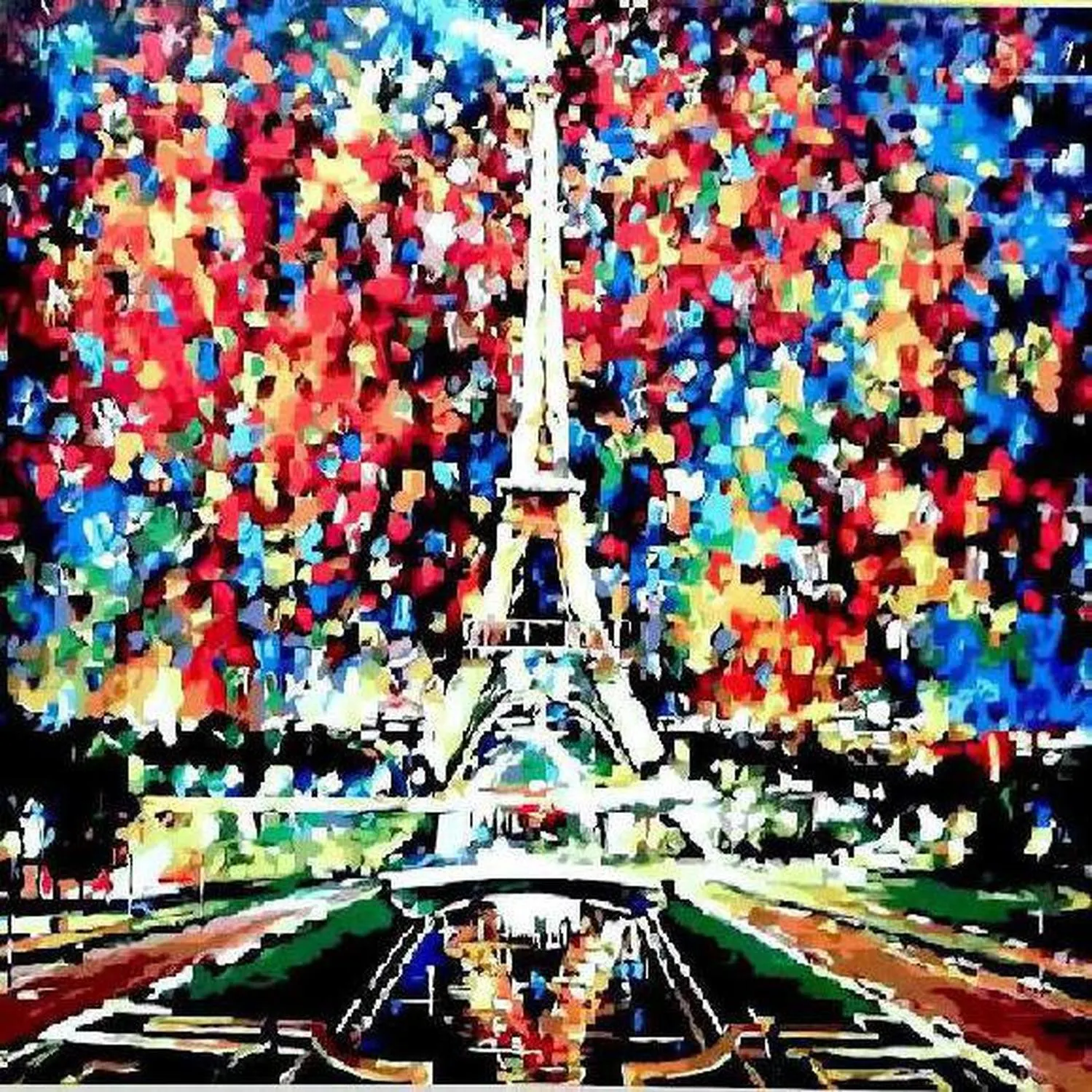 Pinta Por Numero Torre Eiffel