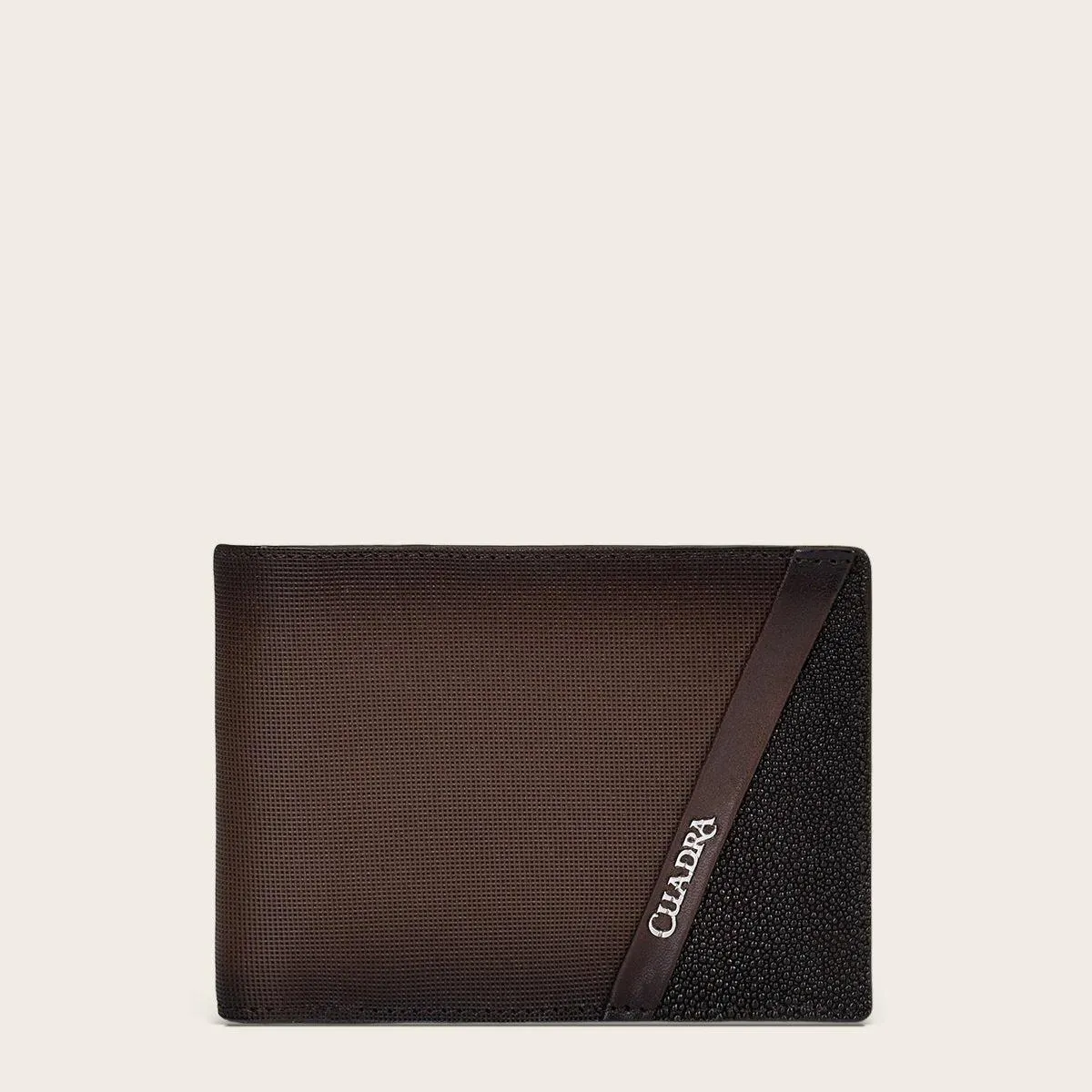 Billetera en piel genuina de mantarraya