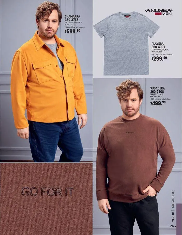 Catálogo de ANDREA - VESTIR CABALLERO 26 de agosto al 25 de enero 2025 - Pagina 58