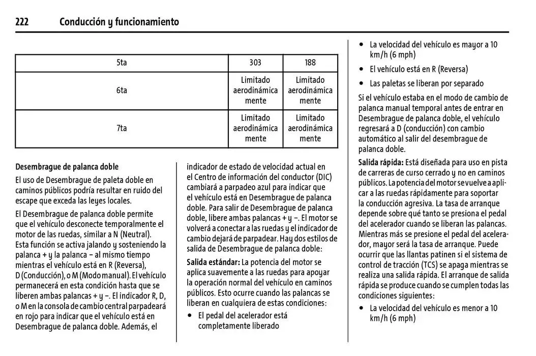 Catálogo de Chevrolet Corvette Stingray Manual del propietario 22 de enero al 31 de diciembre 2025 - Pagina 223
