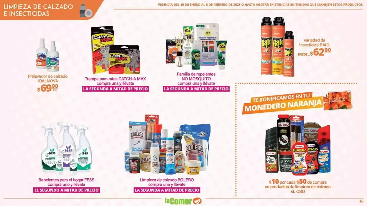 Catálogo de LIMPIA , Desinfecta, organiza, AHORRA 10 de enero al 6 de febrero 2025 - Pagina 16