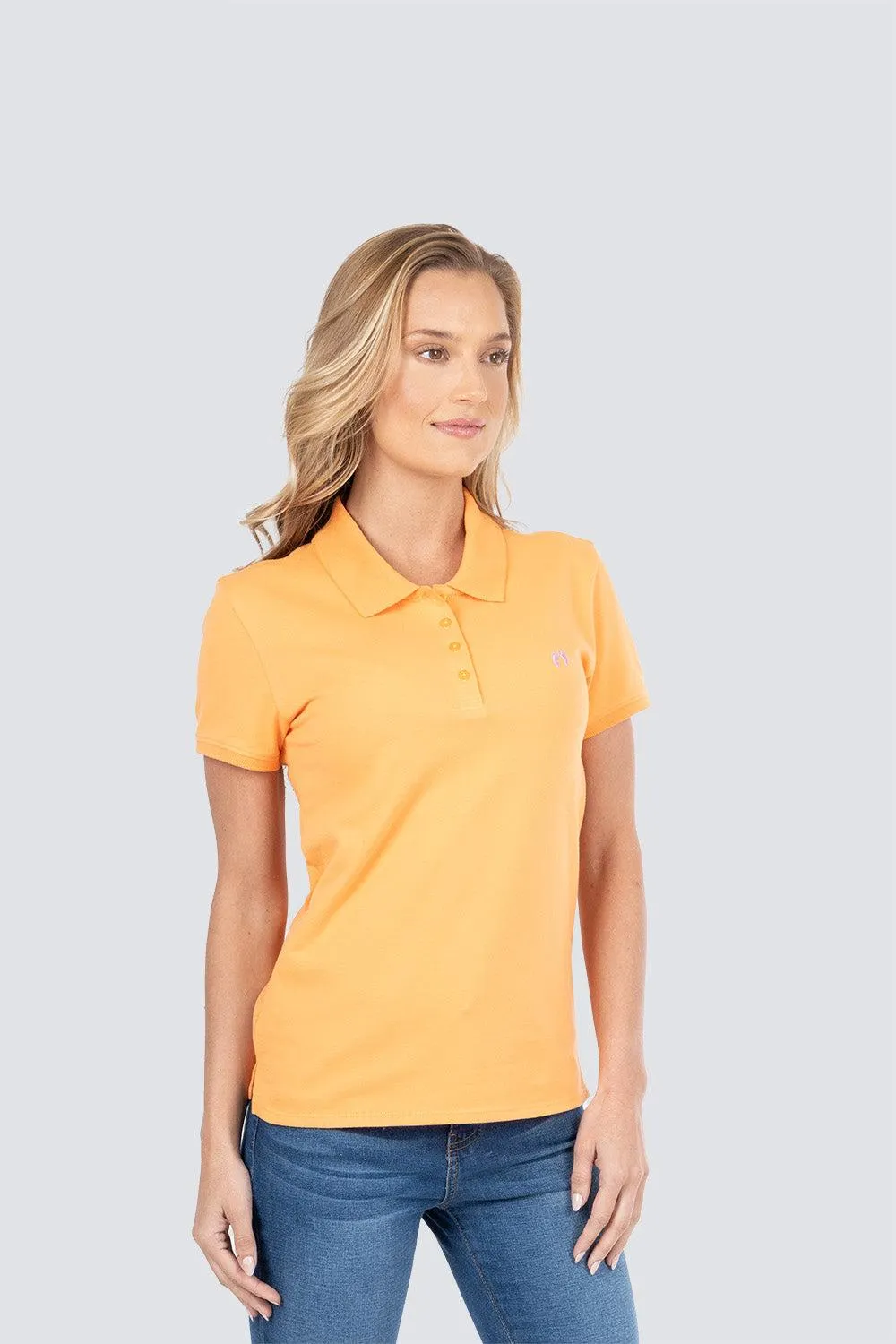 Polo piqué naranja