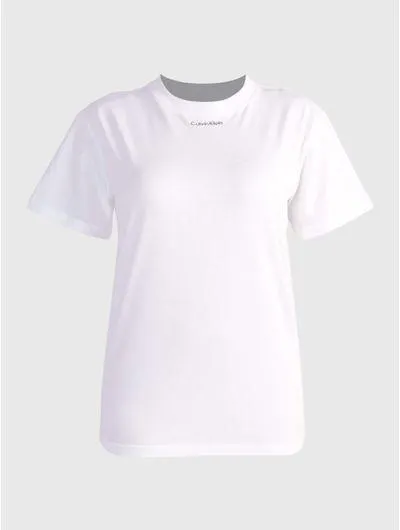 Playera Calvin Klein con Logotipo Mujer Blanco