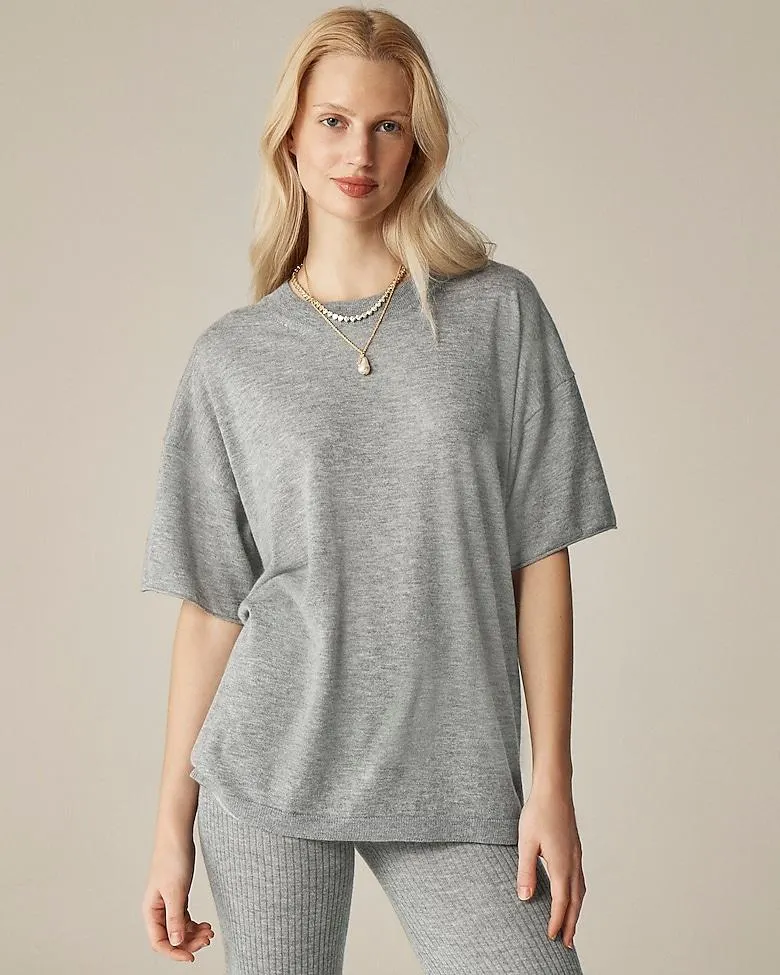 Spring Street featherweight cashmere relaxed T-shirt