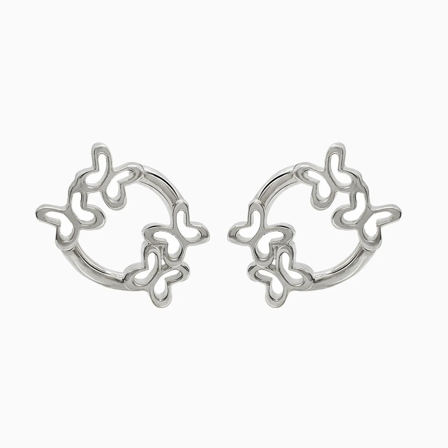 Broqueles Mujer Plata 925 Única Mariposas