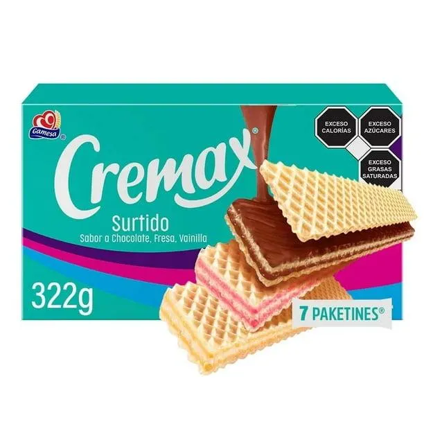 Galletas Cremax con relleno sabor surtido 322 g