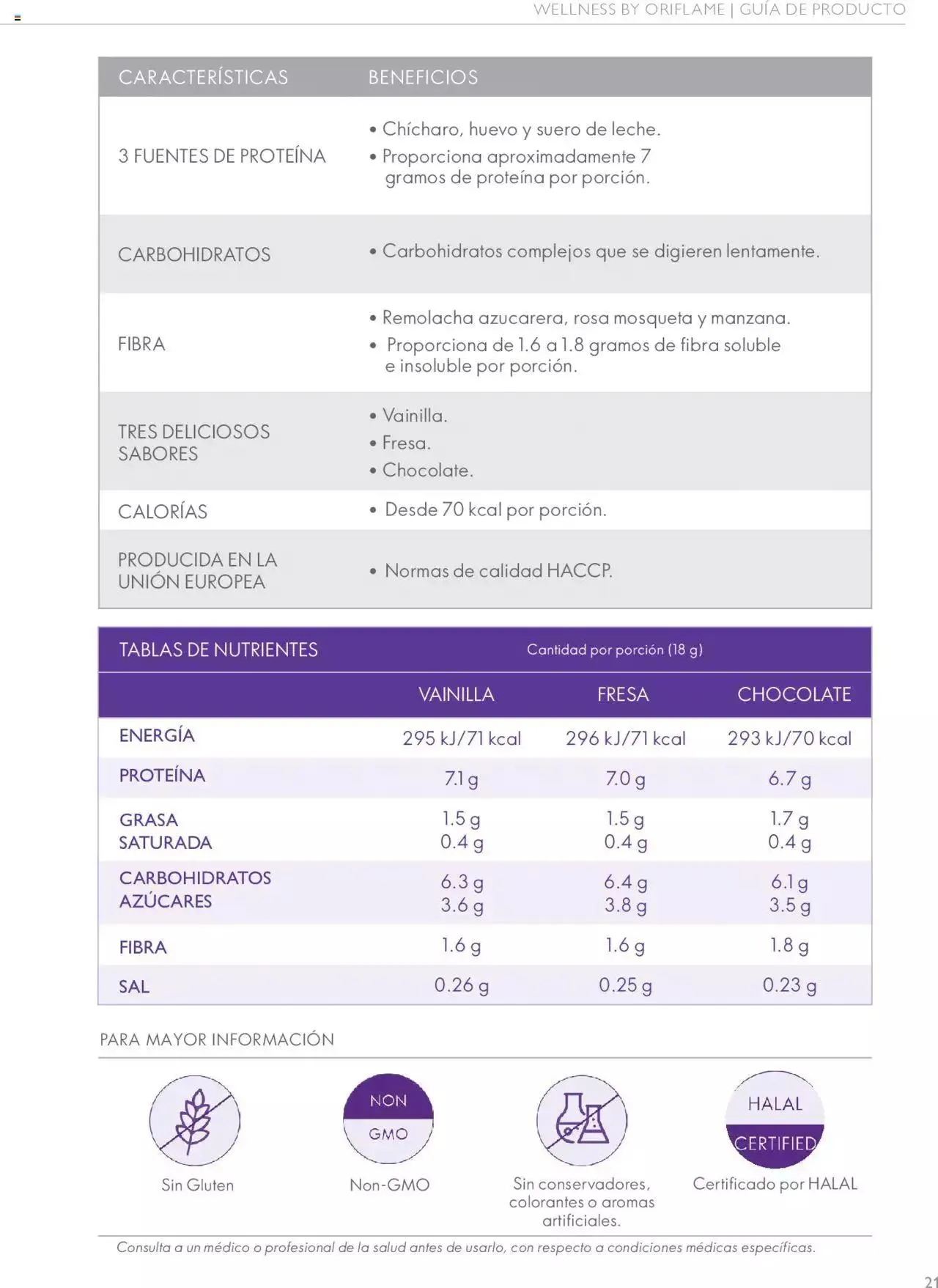 Catálogo de Oriflame - Guía de Producto Wellness 10 de noviembre al 31 de diciembre 2024 - Pagina 21
